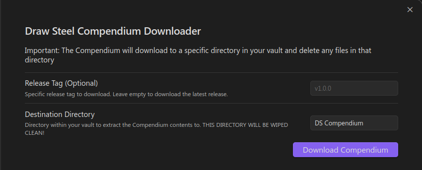 Compendium Download